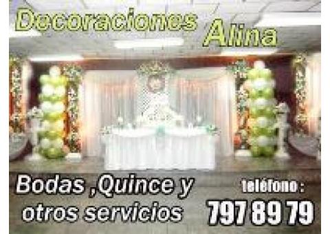 Decoraciones Alina. Contamos con equipo de reali..