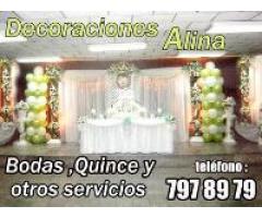 Decoraciones Alina. Contamos con equipo de reali..