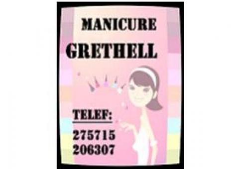 MANICURE GRETHELL,para que sus unas queden realm..