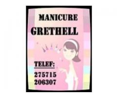 MANICURE GRETHELL,para que sus unas queden realm..