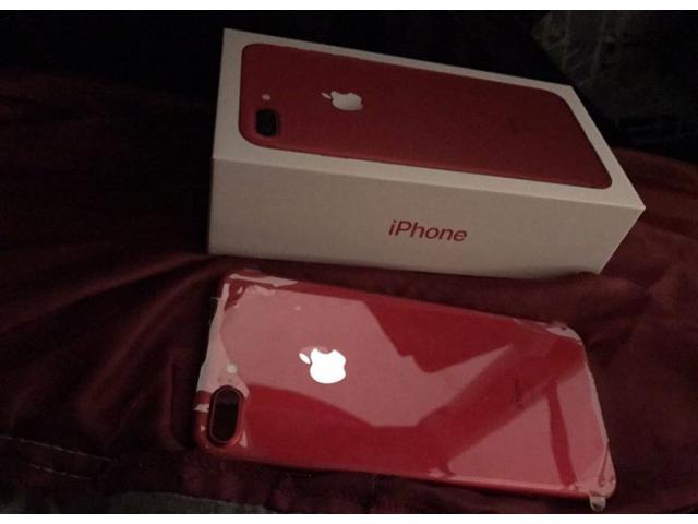 New iPhone 7 plus 128GB RED, Samsung s8 plus