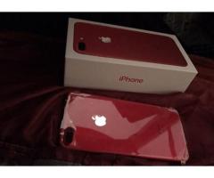 New iPhone 7 plus 128GB RED, Samsung s8 plus