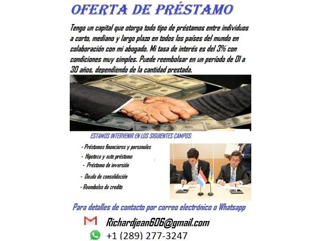 OFERTA DE PRÉSTAMO