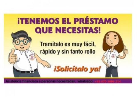 Te ofrezco mis servicios de credito