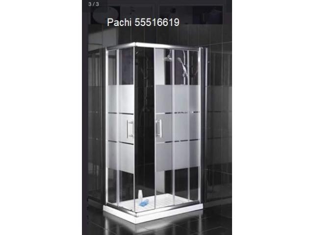 ducha d cabina de cristal con todos sus herrajes 55516619