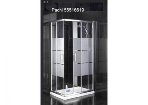 ducha d cabina de cristal con todos sus herrajes 55516619