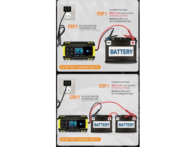 Cargador inteligente para baterías 12V y 24V nuevo 75cuc 52541827