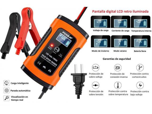 Cargador inteligente para baterías 12v desde 4Ah a 100Ah 60cuc 52541827