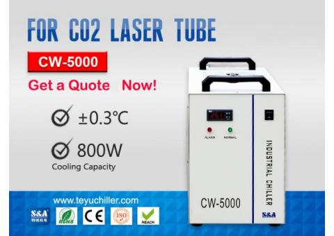 Enfriador de agua industrial pequeño CW-5000