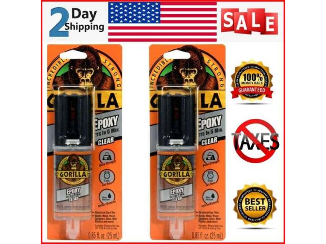 PEGAMENTO EPÓXICO (RESINA) TRANSPARENTE Gorilla Epoxy