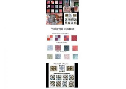 1- Losas (mosaicos) de 25 x 25 cm. Precio: 6 pes..