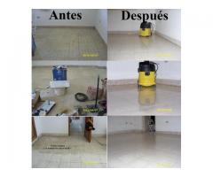 PULIR MARMOL, LIMPIAR PISOS PISCINAS ESCALERAS. TECNOLOGÍA MODERNA SIN HACER POLVO