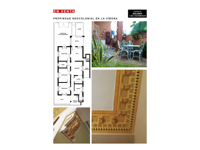 PROPIEDAD NEOCOLONIAL EN LA VÍBORA