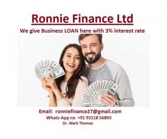 Damos PRESTAMO comercial aquí con una tasa de interés del 3%