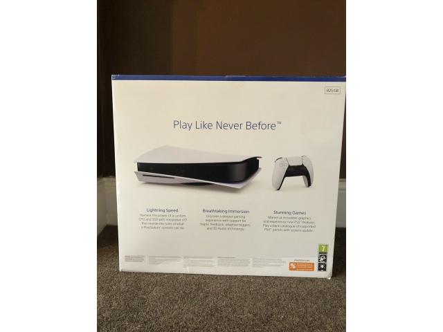 SONY PLAYSTATION 5 DISC VERSION BUNDLE W/ EXTRA CONTROLLER & SPIDERMAN GAME